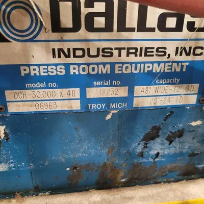 18232 DALLAS DCR-30,000 / DPS-3.5-48-7/ DRF-648 Coil Feed Lines | PressTrader Limited (6)