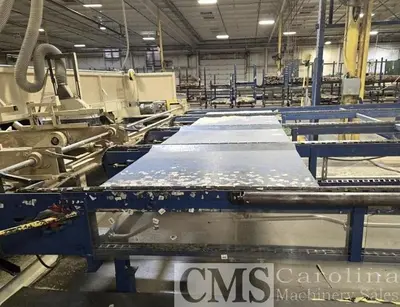USED NEWMAN K-20 TRIM SAW WITH INFEED DECK