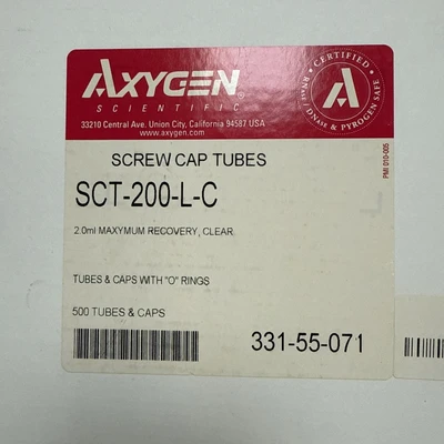 NEW Corning Axygen Corning Axygen SCT-200-L-C