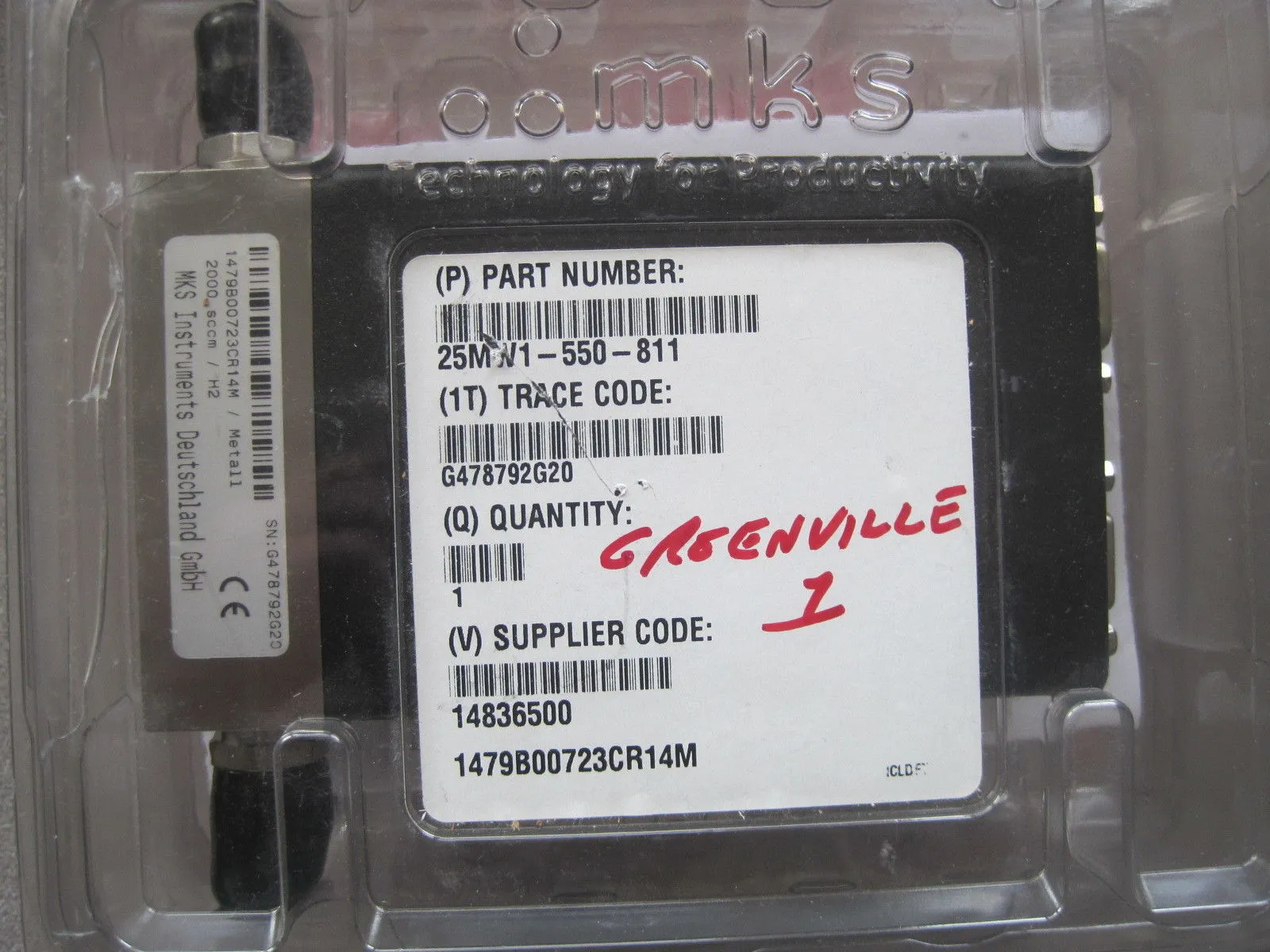 NEW MKS 1479B00723CR14M MASS FLOW CONTROLLER
