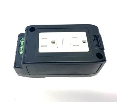 USED MURRELEKTRONIK DUPLEX POWER SOCKET NEMA (GFCI) FOR DIN RAIL