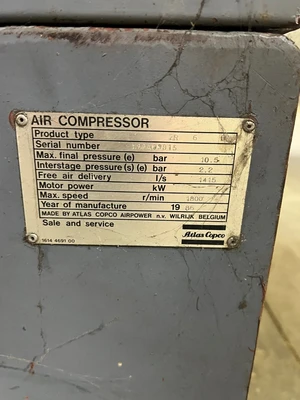 USED ATLAS COPCO ZR 6