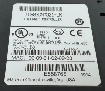 USED GE FANUC IC693CMM321