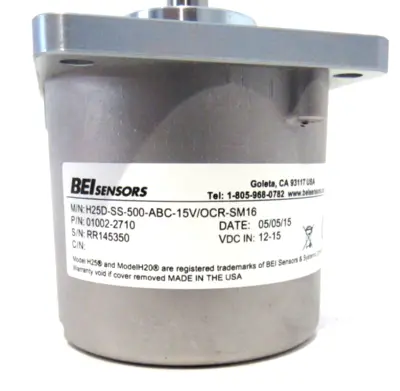 NEW BEI SENSORS H25D-SS-500-ABC-15V/OCR-SM16 ENCODER 01002-2710