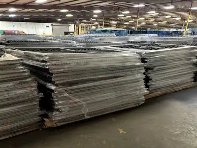 BULK QTY OF ROLLER RACKING W/ BEAMS