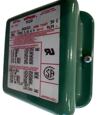 NEW ASCO PC21B PRESSURE TEMP SWITCH 125/250VAC 166891