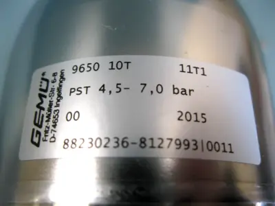 NEW Gemu 9650 10T 11T1 Diaphragm Valve 4.5-7.0 Bar Open Box H17