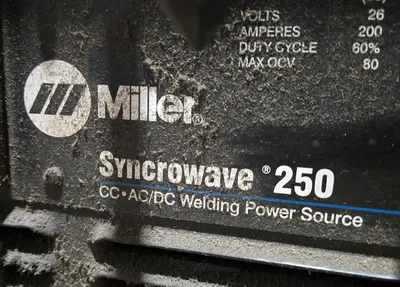 USED MILLER SYNCROWAVE 250 ARC WELDER