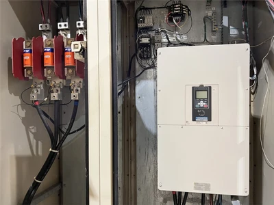 4.5" John Brown/Egan Ram Stuffer Extruder, 32:1 L/D, 250 Hp AC Motor