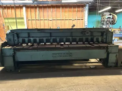 10' X 10 GAUGE WYSONG MODEL #1010 POWER SQUARING SHEAR: YOBRO #23831