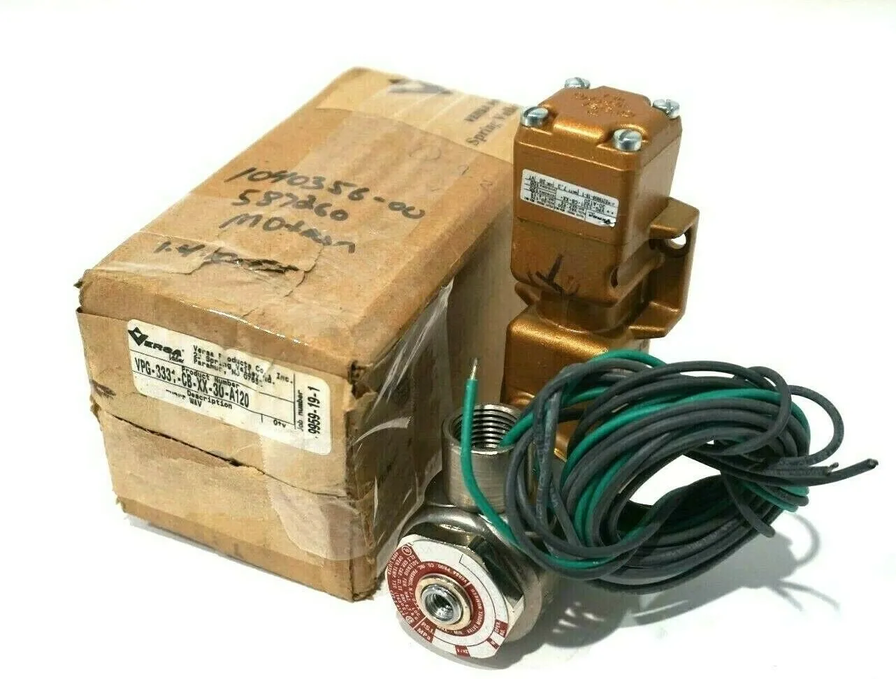 NEW VERSA VALVES VPG-3331-CB-XX-30-A120 3-WAY VALVE VPG3331CBXX30A120
