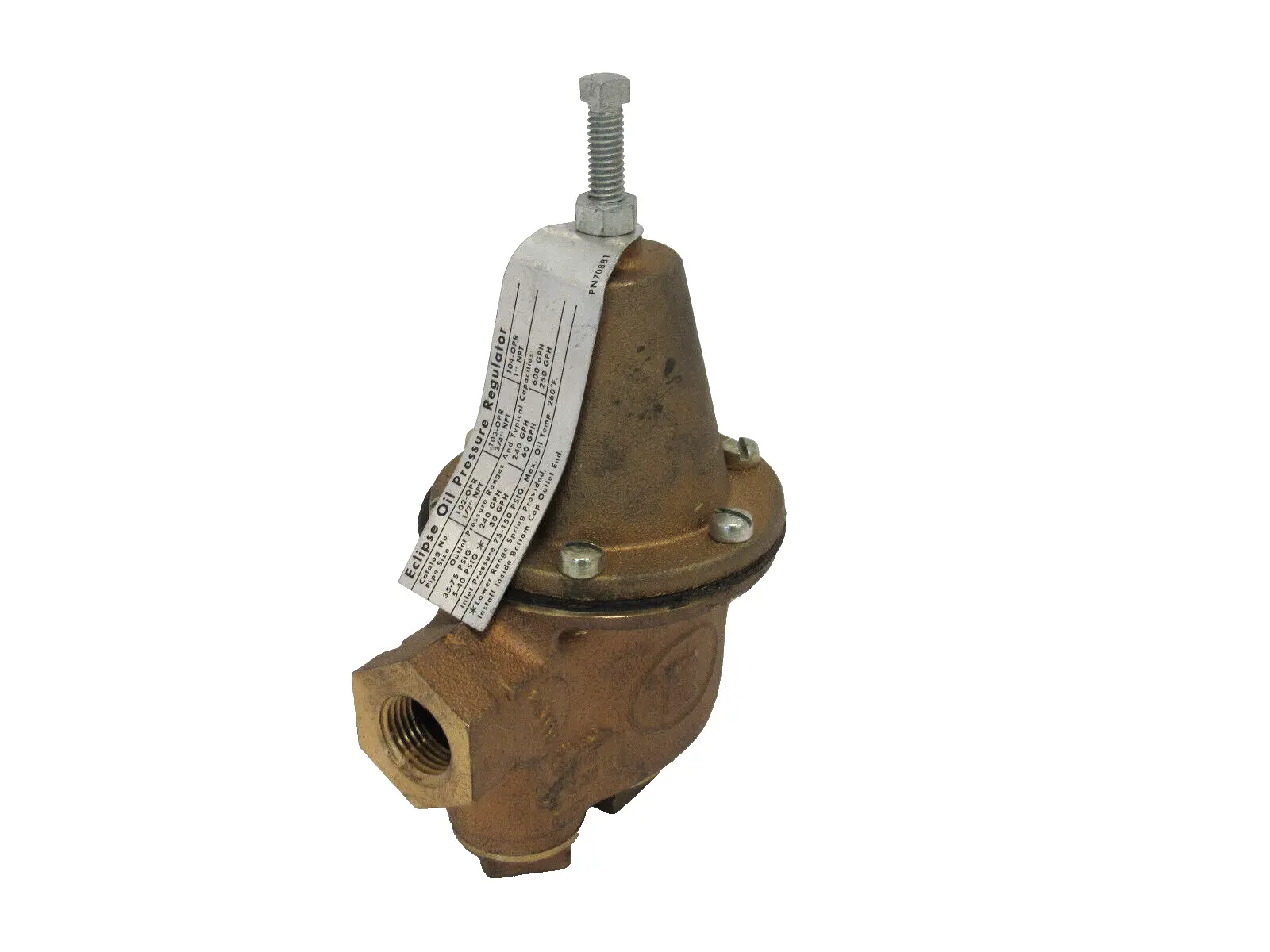 NEW ECLIPSE 102-OPR OIL PRESSURE REGULATOR 1/2" 102OPR