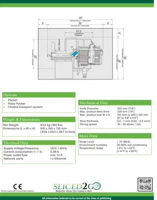 S.A.M. X3i Fully Automatic Slicing/Stacking Machine