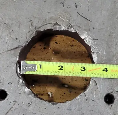TOOLING & ACCESSORIES FIXTURE PLATE 30X24X1.5IN 3.25IN HOLE 311LB