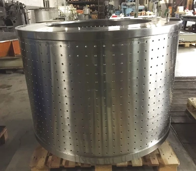 Ellerwerk 736 U-A perforate basket centrifuge, Hastelloy.