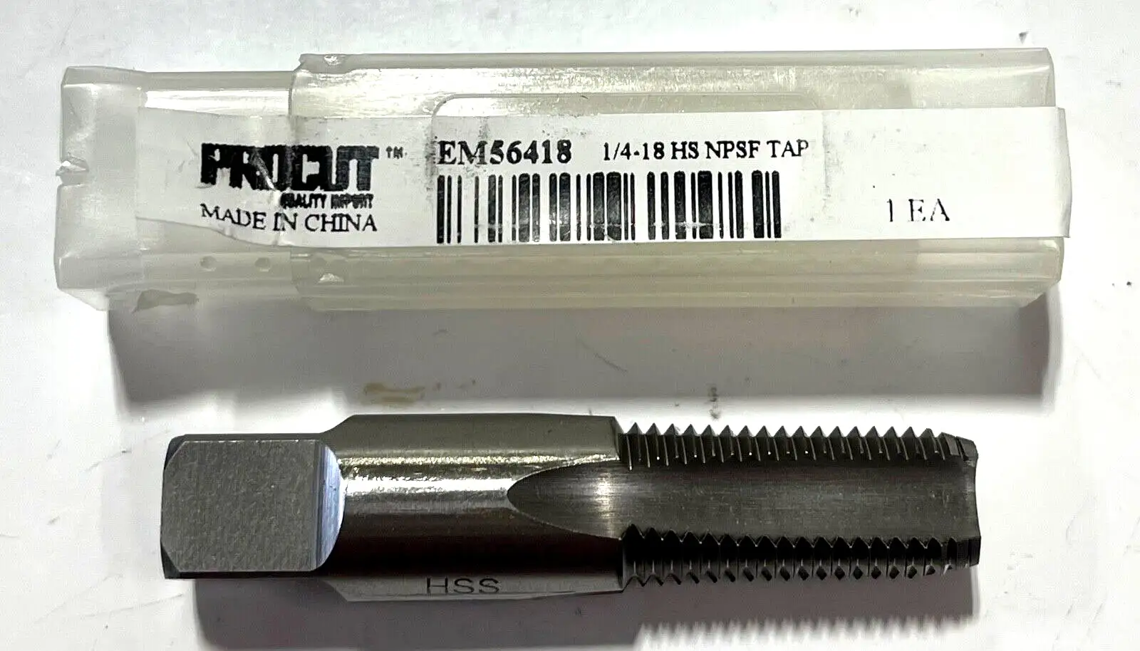 ProCut 1/4-18" HSS NPSF Pipe Tap 4 Flute