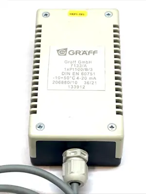 USED GRAFF ROOM TEMPERATURE SENSOR FOR DRY ROOMS