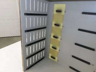 Glassman CAB-ESA-FX-01 High Voltage 5-Slot Card Rack PLC Chassis Cabinet