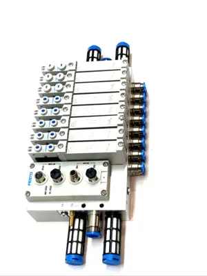 USED FESTO PNEUMATIC MANIFOLD ASSEMBLY