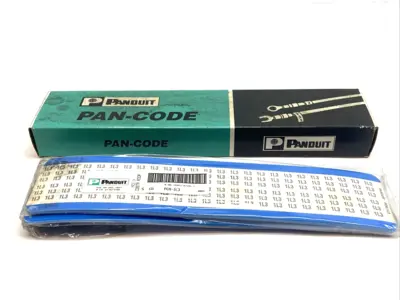 New | in-Stock Panduit Pan-Code Wire Marker Cards BOX OF 10 CARDS Blank Label Michigan US | Maverick Industrial Sales #1392522