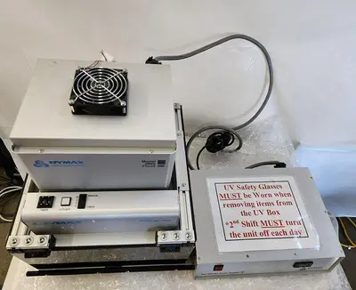 DYMAX MODEL 2000 FLOOD, ECE ZIP SHUTTER, LIHT SHEILD, 400 WATT POWER SUPPLY
