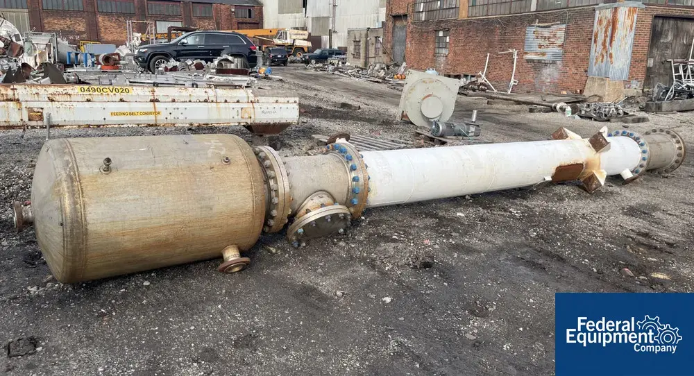 USED Henders 1,096 Sq Ft Henders Heat Exchanger, 316L S/S, 100/50#