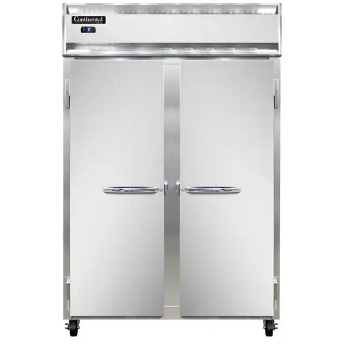 Continental 2FSNSA 52" Two Section Reach In Freezer, (2) Left/right Hinge Solid Doors, 115v