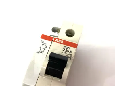 Used ABB Miniature Circuit Breaker 1-Pole DIN Rail w/ Auxiliary Contact Circuit Breakers Michigan US | Maverick Industrial Sales #1389389