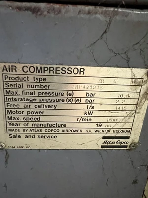 USED ATLAS COPCO ZR 6