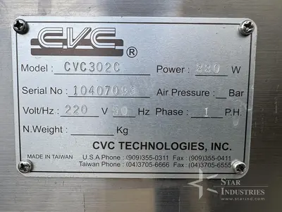 Used CVC CVC302C Labelers | Star Industries #1253378