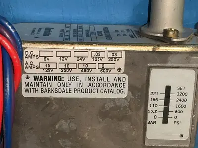 Used BARKSDALE C96123 Pressure Switches Ohio US | HGR 24 #1474827