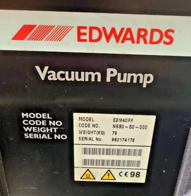 Edwards E2M40FF 40 Rotary Vane Dual Two Stage Vacuum Pump