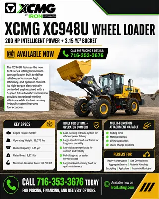 XCMG XC948U Wheel Loaders | Iron Listing (3)