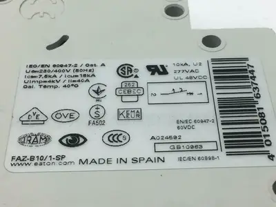 USED EATON CIRCUIT BREAKER