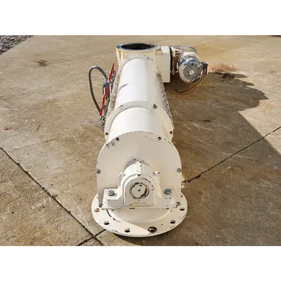 Used 12" Diameter X 5.5 ft Long Tubular Screw Auger Feeder Conveyor