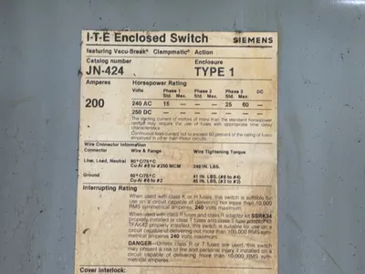 Used ITE JN424 Disconnects Ohio US | HGR 24 #1186250
