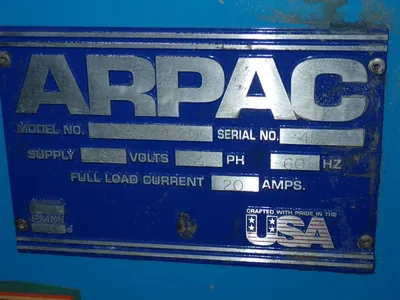 Used ARPAC 70SS4420 Miscellaneous Packaging Equipment Ohio US | HGR 24 #728896