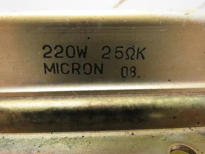 Micron 08. 220W 25000 Ohms Large Capacity Cement Resistor Bank