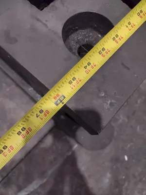 8' x 5' WELDSALE WELDING TABLE LAYOUT ACORN PLATE: YOBRO #24814