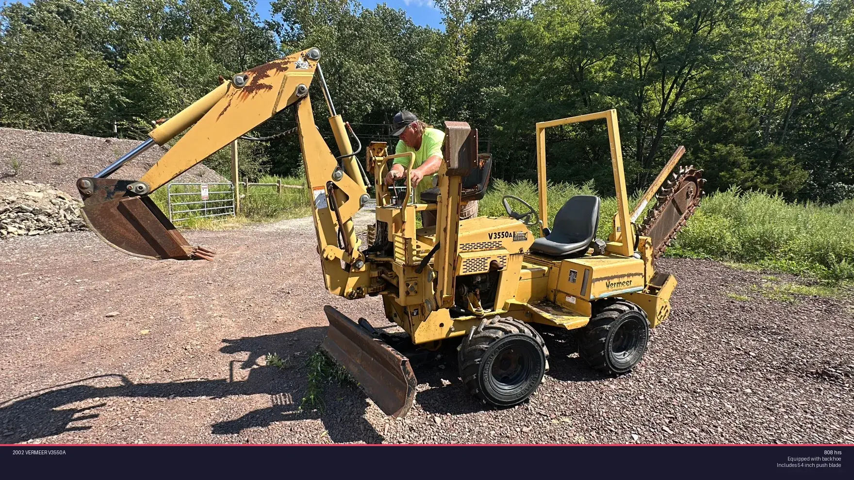 Used 2002 VERMEER V3550A Trenchers Pennsylvania US | Proxy Equipment #1378452