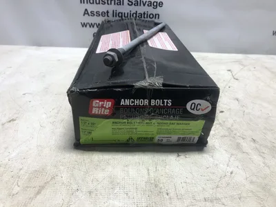 Grip Rite 1216GAB50 Galvanized Foundation Anchor Bolt W/ Nut & Washer 1/2″ x 16″