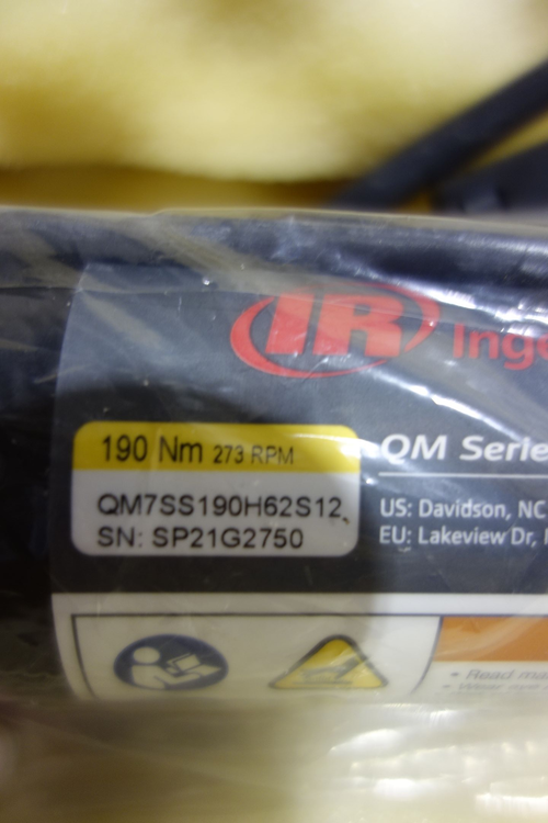 Used INGERSOLL RAND QM7SS190H62S12 Screw Drivers Ohio US | Aucto #1437110