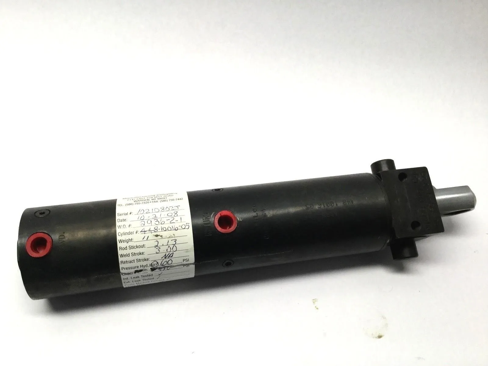 448-10016-05 | Milco  Spot Welding Robot Pneumatic Cylinder 3.00 Stroke - Used