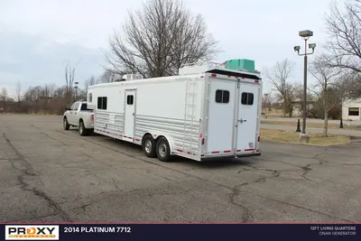 Used 2014 PLATINUM 7712 Gooseneck Cargo Trailers Ohio US | Proxy Equipment #1384990