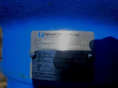 USED INGERSOLL-RAND TYPE 3X1-1/2X8D1011