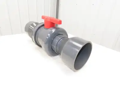 Spears 2322-060  6" Union Ball Valve PVC EPDM Venturi Socket Ends 150psi