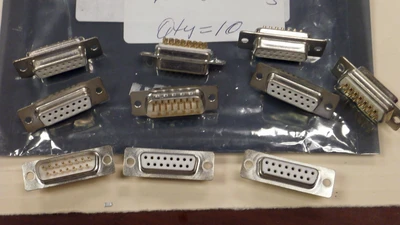 New 15-pos Male to Female Connectors (Qty 5)