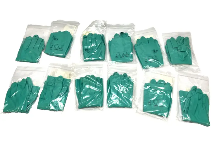 New | in-Stock Ansell AlphaTec Nitrile Chemical Gloves 13" 17 Mil Medium LOT OF 12 Gloves Michigan US | Maverick Industrial Sales #1395395