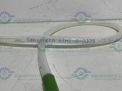 USED SANI-TECH STHT-R-0375 40" SILICONE HOSE W/ 1/2" SANITARY FITTING