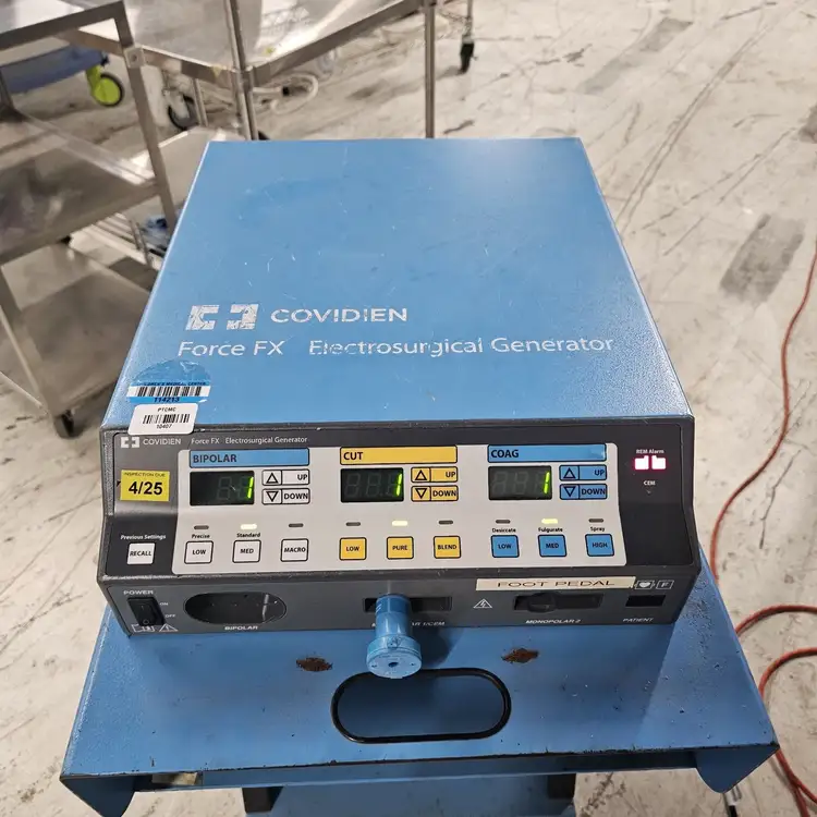 Used Valley Lab Valley Lab Force FX Electrosurgical Generator With Foot Switch And Cart Electrosurgical / Cautery Texas US | PT Medical Technologies #1458749